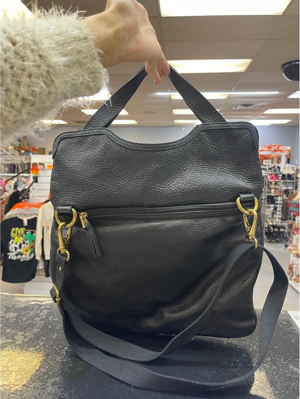 Fossil Black Leather Women's Bag [COPY]